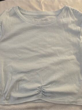 flirtitude Light Blue Girls Short Sleeve Tee